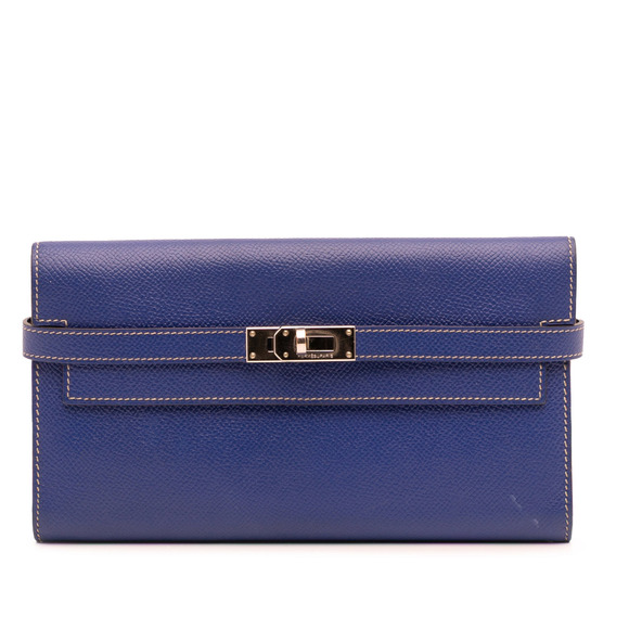 Pre-Loved Hermes Epsom Kelly Longue Wallet - Picture 1 of 11